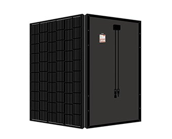 all black monocrystalline black frame mono 360W 350W 24v blackframe solar panel