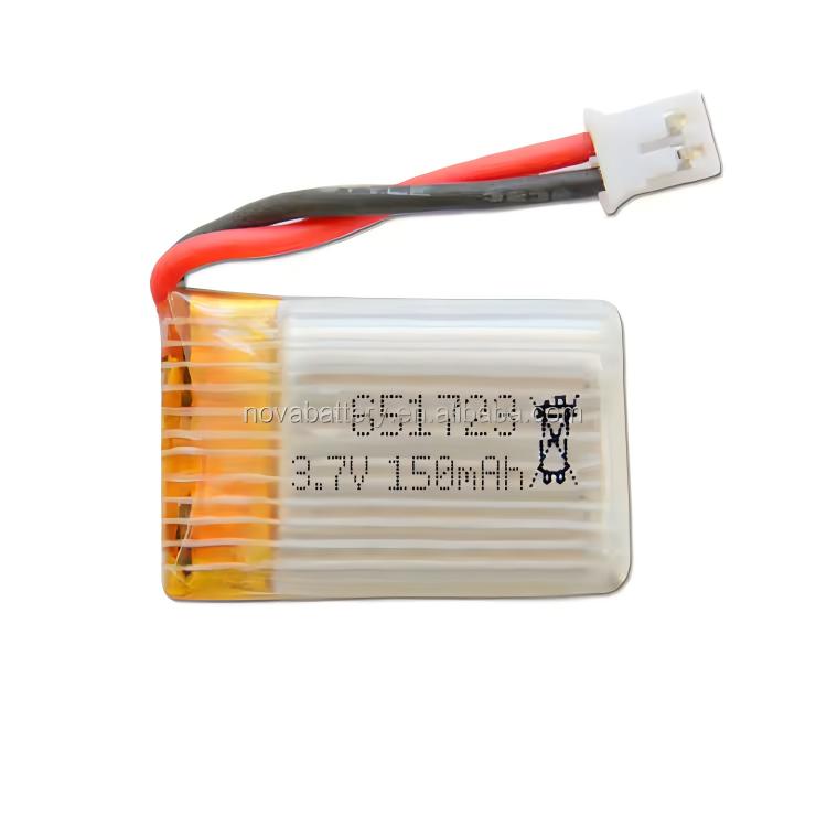 3.7V 150mAh 651723 20C lipo rc helicopter battery