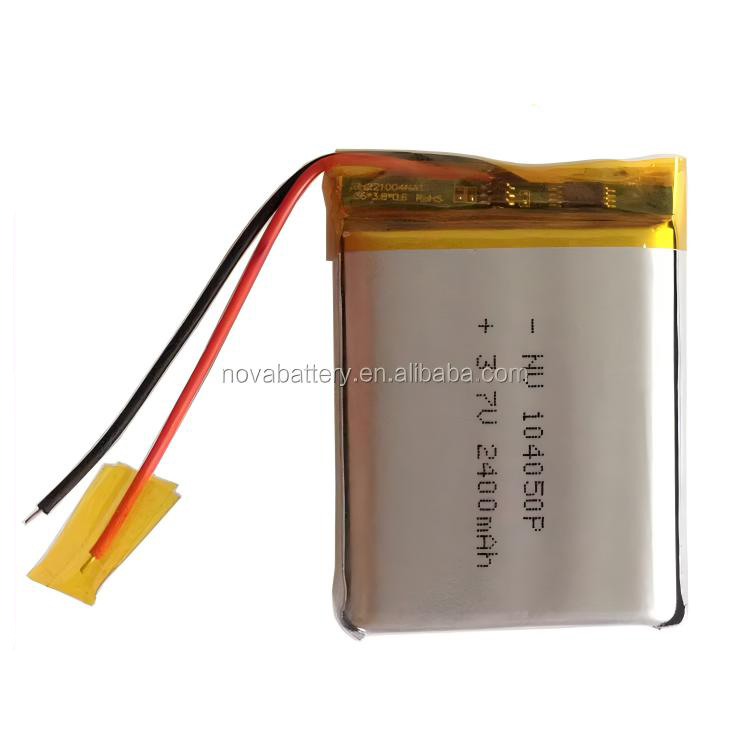 3.7V 104050 104050-2p 2400mah 2500mAh 5000mAh battery